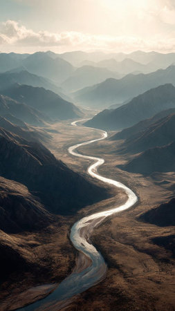 Himalayan landscape in Himalayas, Ladakh, Indiaの写真素材