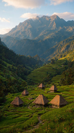 Rice fields on terraced of Sapa, Sapa District, Lao Cai Province, Northwest Vietnamの写真素材