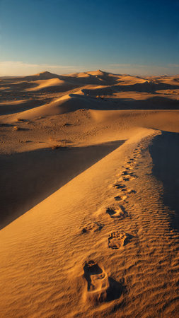 Sand dunes in the Namib desert at sunset, Namibiaの写真素材