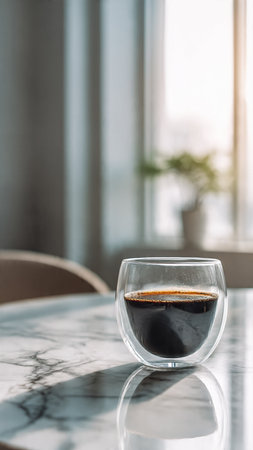 coffee cup in coffee shop - vintage effect filter and soft focusの写真素材