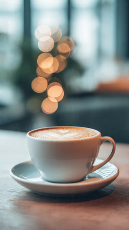 Coffee cup in coffee shop - vintage effect style pictures.