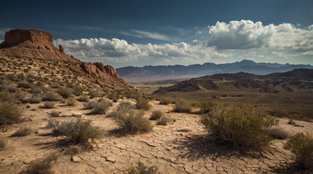 Panoramic view of Capitol Reef National Park in United States of Americaの写真素材