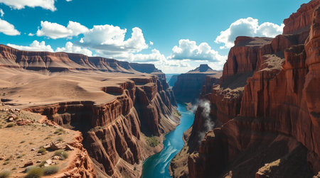 Panoramic view of Horseshoe Bend in Arizona, USAの写真素材