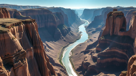 Colorado River in Canyonlands National Park, Utah, United States.の写真素材