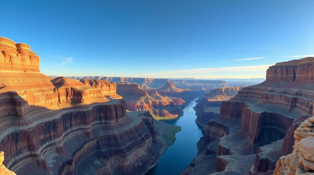 Panoramic view of the canyonlands in Utah, USAの写真素材