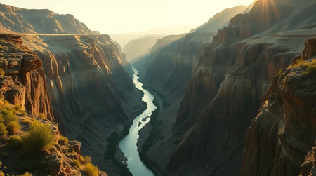 Grand Canyon of the Colorado River in Arizona, United States of Americaの写真素材