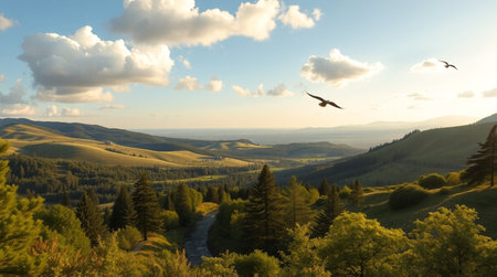 Beautiful landscape in the mountains. Europe.の写真素材