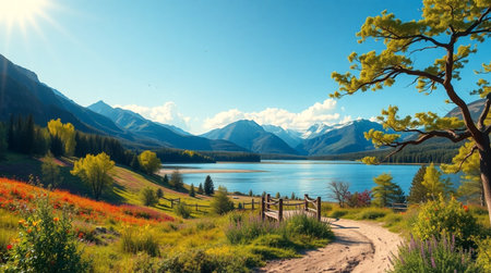 Lake Tekapo, South Island, New Zealand. Panoramic view.の写真素材