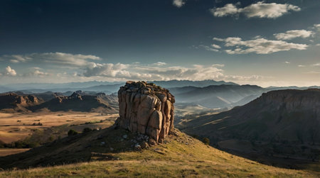 Mountains in the Crimea, Ukraine. Panoramic view.の写真素材