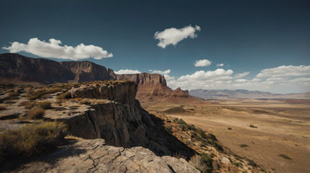 Panoramic view of Capitol Reef National Park in United States of Americaの写真素材