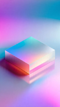 Colorful abstract background with neon light. Minimalism style.の写真素材