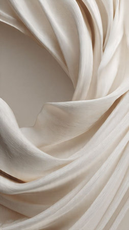 Texture, background, pattern. Silk fabric is white. tissue, textile, cloth, fabric, material, textureの写真素材