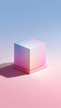 Minimal abstract background. Geometric shapes. Pastel colors.の写真素材