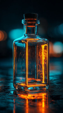 Glass decanterの写真素材