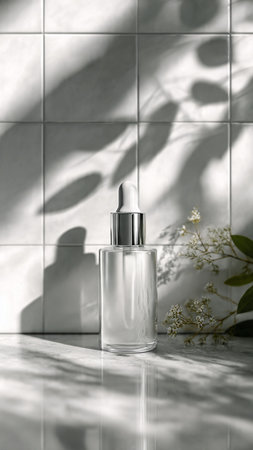 Cosmetic branding, packaging and make-up concept - Skin care serum and gel bottle, moisturizing lotion and lifting cream emulsion, anti-age cosmetics for luxury beauty skincare brand designの写真素材