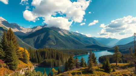 Panorama of Lake Wakatipu, Queenstown, New Zealand