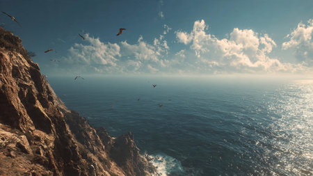 Coffee grinder with coffee beans on a wooden table.の写真素材