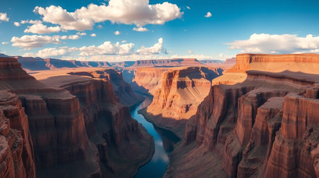 Panoramic view of the Colorado River, Arizona, USA.の写真素材