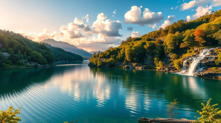 Beautiful view of Plitvice Lakes National Park, Croatia.