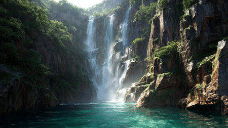 Krung Waterfall in Krung Waterfall National Park, Thailand