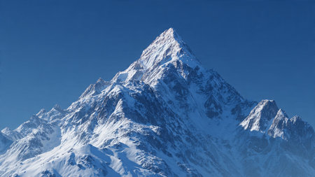 Mountain peak in Himalayas, Annapurna Conservation Area, Nepal