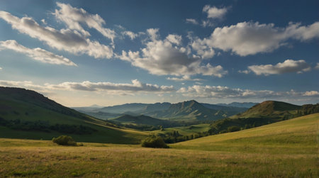 Beautiful summer landscape in the Carpathian Mountains, Ukraine.