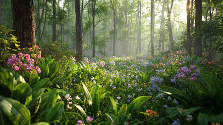 Light-sparkled cascade