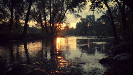 The water