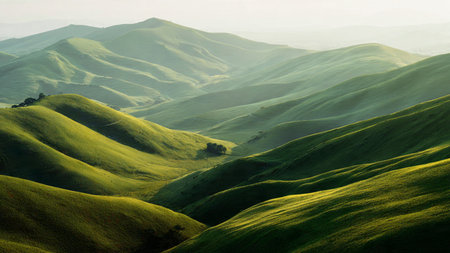 Water mist floats upward in a soft, dreamy veil.の写真素材