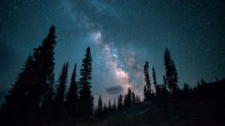 Mist rises like a translucent curtain above the pool.の写真素材