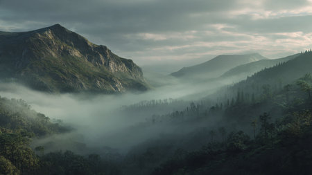 Water spray creates shimmering dots across the lower scene.の写真素材