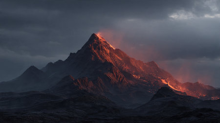Panoramic view of the Himalayas at dawn