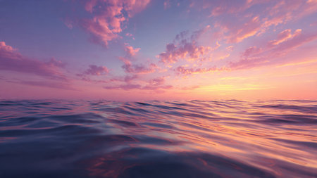 Beautiful seascape. Composition of nature. 3d rendering