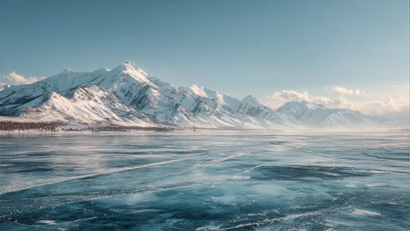 A hilltop offering a breathtaking view of endless forests.の写真素材