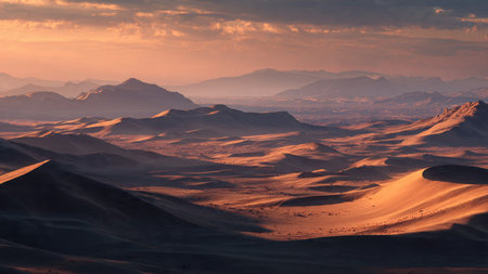 A comfortable beige-walled living room with scattered toys, tall bookshelves, and golden string lights.の写真素材
