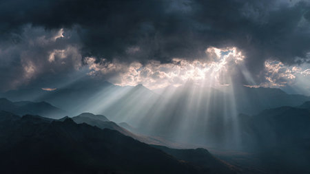 A lush rice field sparkling under sunlight.の写真素材