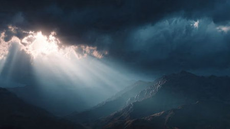 A soft, warm living room featuring evergreen garland, a glowing Christmas tree, and comfortable seating.の写真素材