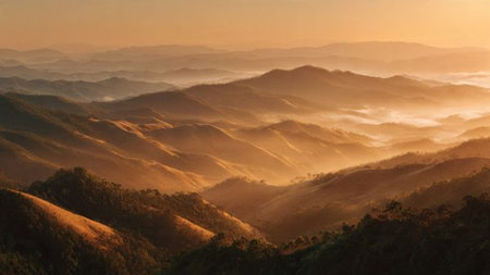 A charming American family space with beige walls, a vertical frame mockup near full bookshelves, festive evergreen garland, cozy plush blankets, and a decorated Christmas tree radiating golden light.の写真素材