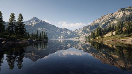 A holiday-themed family room showcasing beige walls, a mockup frame beside full bookshelves, pastel plush toys, a warm glowing Christmas tree, and a comfy leather sectional sofa.の写真素材