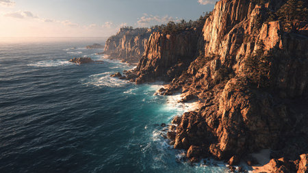 Soft waves crashing on black volcanic sand under dramatic clouds.の写真素材