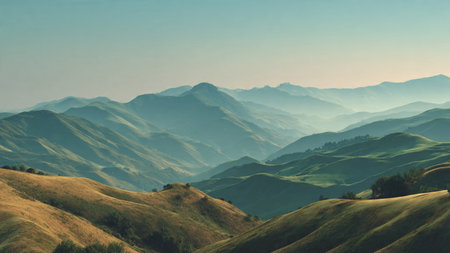 A festive American lounge decorated with evergreen garland and warm golden tones.の写真素材