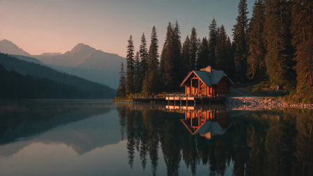 A serene beige-walled family room with evergreen garland on the mantle, pastel toys, and a beautifully lit Christmas tree.の写真素材