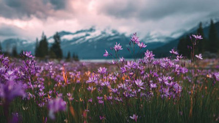 A festive, relaxing space with beige walls, evergreen garland, a glowing tree, and film-like illumination.の写真素材