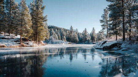 A glistening morning dew covering green moss.の写真素材