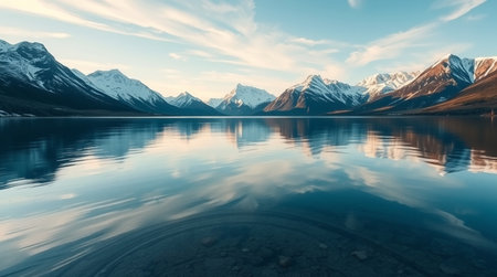 Mist softens the transition from emerald moss to cerulean water to the gleaming leafy canopy.の写真素材