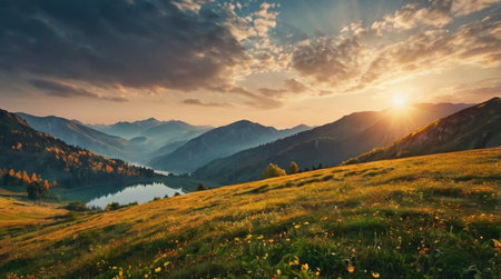 Mist floats up in soft curving trails.の写真素材