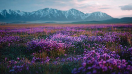 The lower rocks glow with emerald moss while bright water lines sweep upward.の写真素材