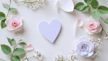 Overlapping leaves cast soft shadows as drifting mist rises beneath them.の写真素材