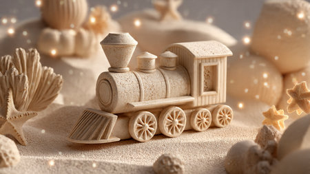 The canopy is painted with expressive strokes in varied green hues.の写真素材