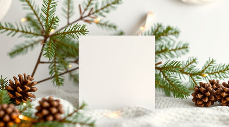 A calm forest pond covered with floating leaves.の写真素材